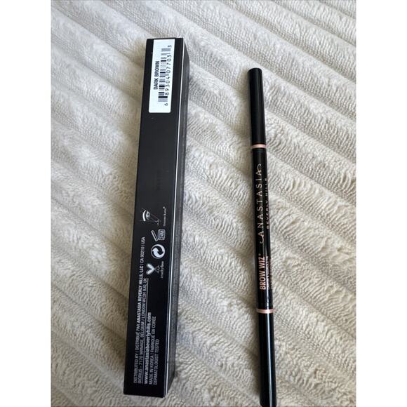 Authentic Anastasia Beverly Hills Brow Wiz Skinny Brow Pencil Dark BROWN NIB - Picture 3 of 7